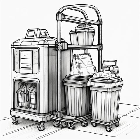 Rubbish Collection - Pencil Art